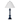 Polyresin 30" Table Lamp with Linen Shade, Navy (Set of 2)