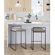 preview thumbnail 24 of 72, Porch & Den Forrest Contemporary Black Stackable Fully Welded Counter Stool (Set of 2)