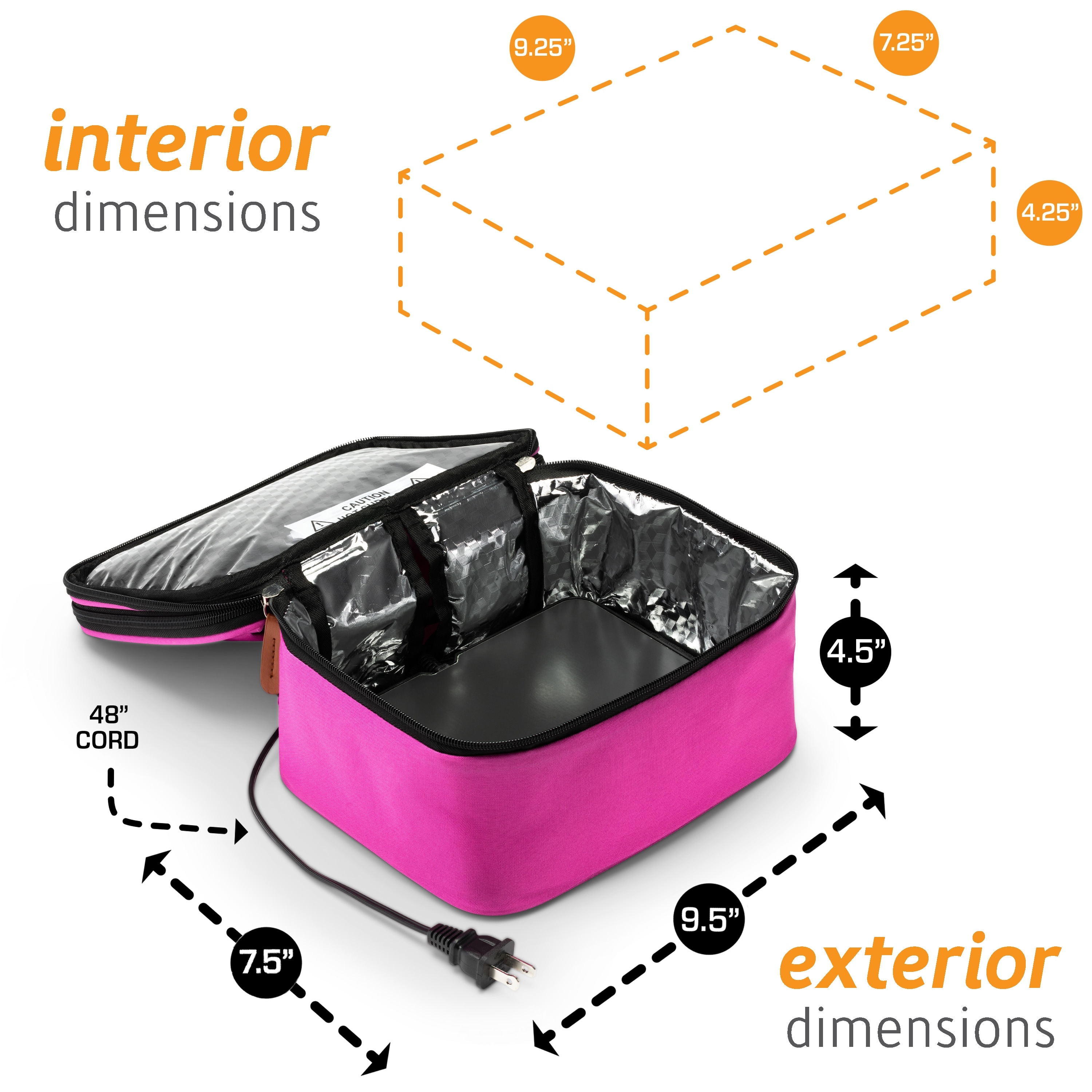 Hotlogic 16801169 Pk Portable Personal Expandable Mini Oven Xp Pink