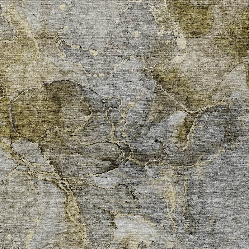 HomeRoots Abstract Transitional Rectangle Outdoor Rug