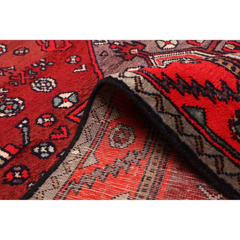 ECARPETGALLERY Hand-knotted Konya Anatolian Dark Red Wool Rug - 4'8 x 6'9