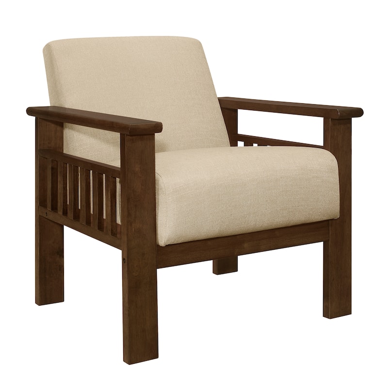Litchfield Accent Chair - 29.5" x 32" x 32" - Light Brown