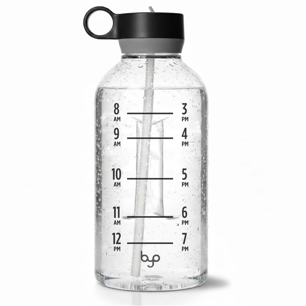 Byo 74 Oz Tritan Motivational Bottle - Black