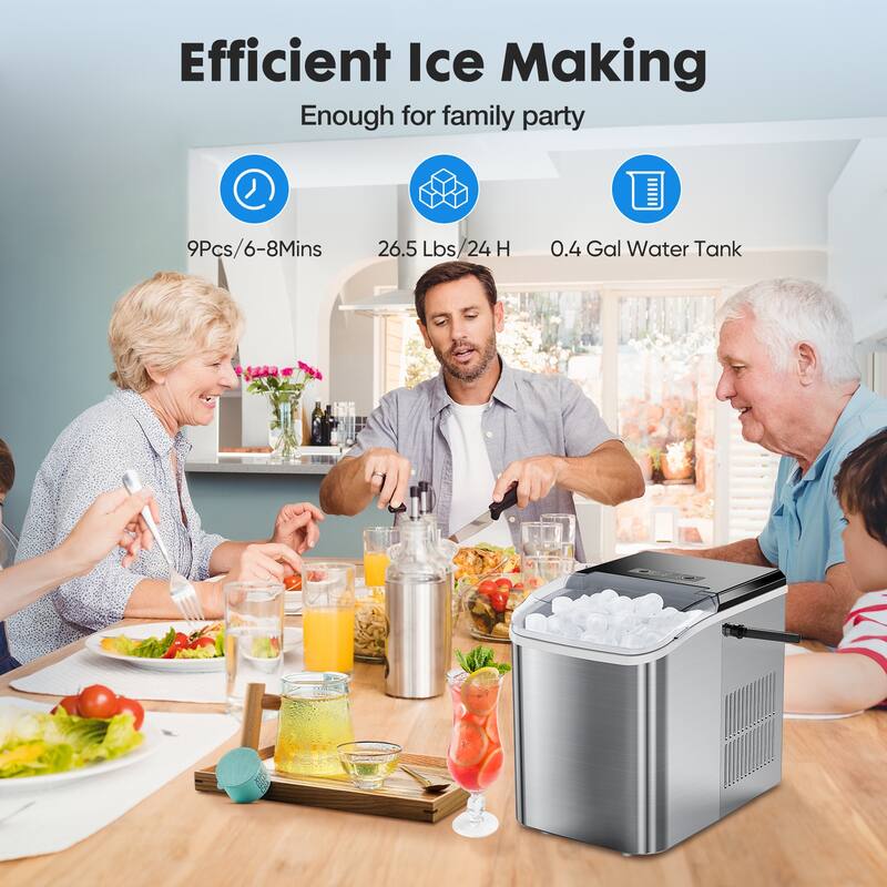 12lbs Small Portable Home Use Ice Maker
