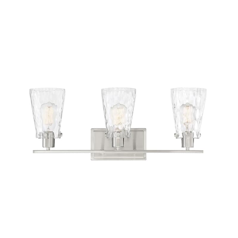 Savoy House Vaughan 3 Light 24" Wide Bathroom Vanity Light - Satin Nickel