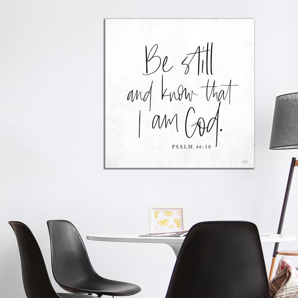 iCanvas "Be Still and Know" by Lux + Me Designs Canvas Print