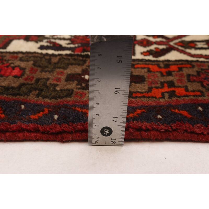 ECARPETGALLERY Hand-knotted Andelz Red Wool Rug - 3'3 x 4'9