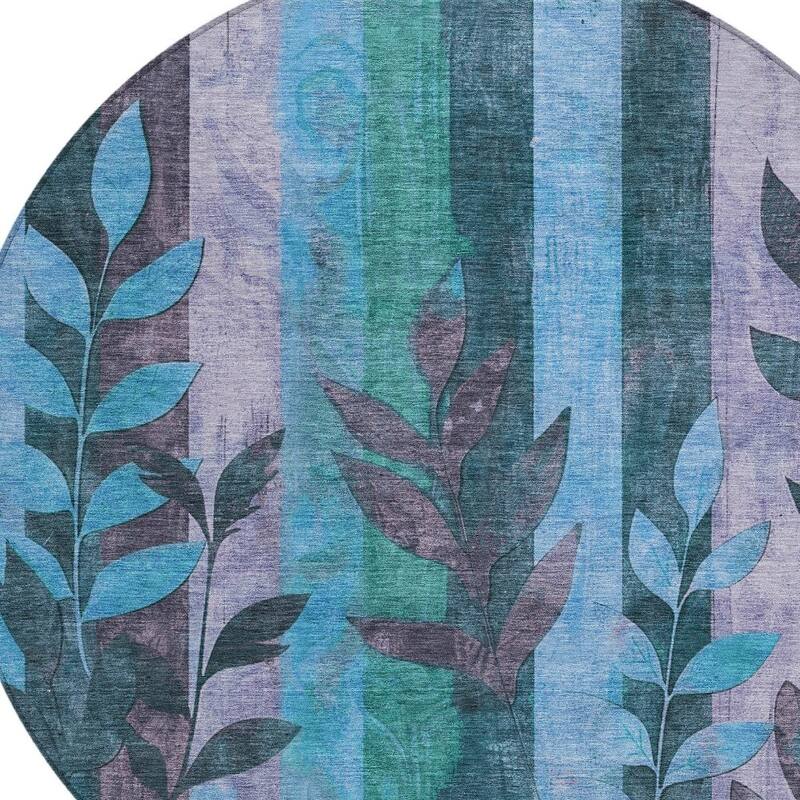 HomeRoots Floral Transitional Rectangle Outdoor Rug