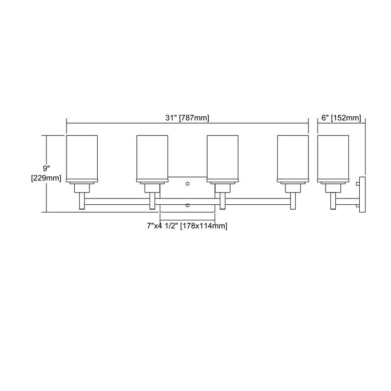 Elk Home Belmar Brushed Nickel With White Glass 4 Light Vanity Light