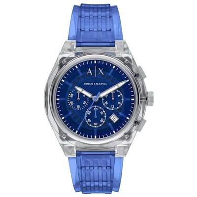 Armani Exchange Men's Rafael Blue Dial Watch - AX4166 - 6 (36)