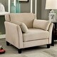 preview thumbnail 12 of 10, Sier Contemporary Flannelette Padded Armchair by Furniture of America