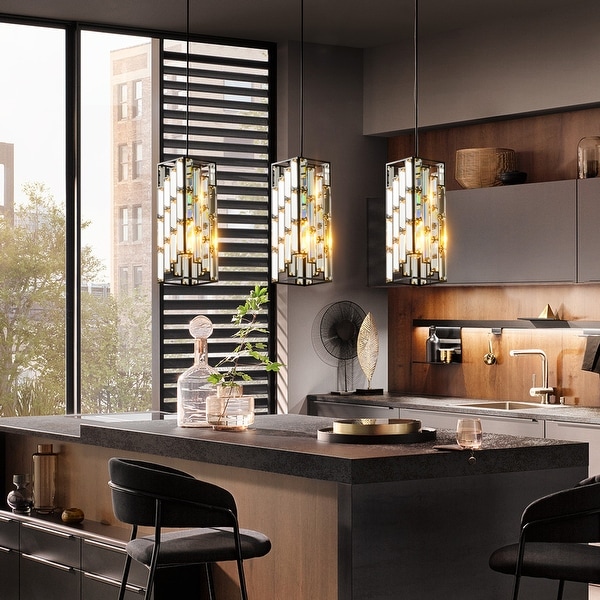 Modern crystal pendant light on sale