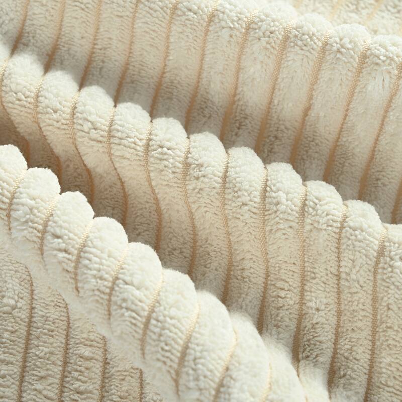 Reversible L-Shaped Sectional Sofa with Storage Chaise, USB Ports, Arm Cup Holder, Modern Corduroy Sleeper Couch for Living Room