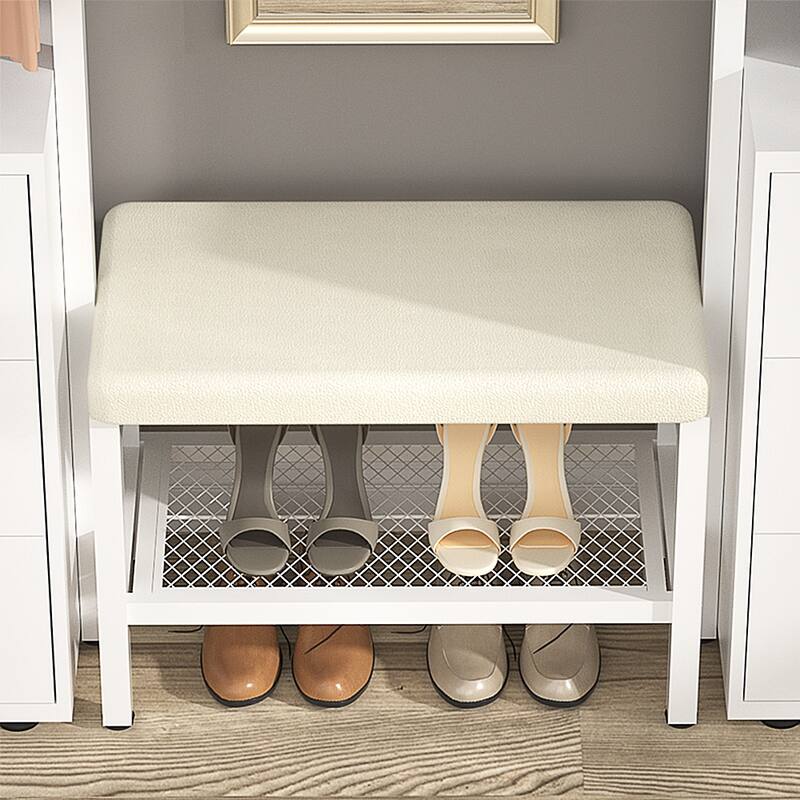 96'' Closet Organizer System with 6 Drawers, Clothing Rack Wardrobe Closet Garment Rack for Walk In Closets