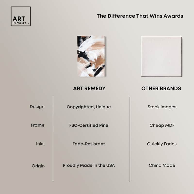 Sable and Sand I Canvas by Art Remedy, Gallery Wrapped