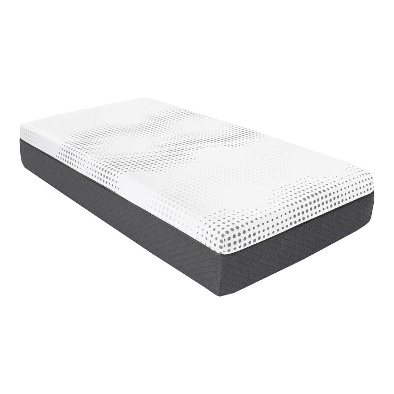12" Plush Foam Pocket Coils Mattress, Green Tea Gel-Infused Memory Foam Hybrid Mattress in a Box - White - Twin