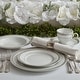 preview thumbnail 3 of 7, Mikasa Platinum Crown 40-Piece Dinnerware Set, Service for 8