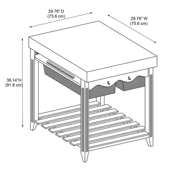 Trinity Butcher Block Island Bed Bath & Beyond 36799688
