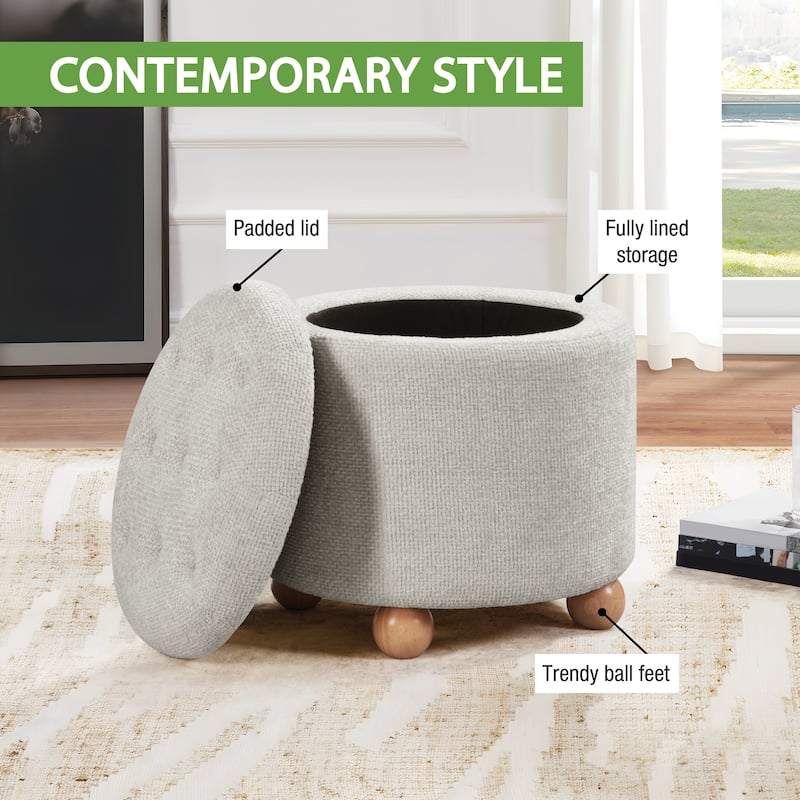 Naomi Storage Ottoman