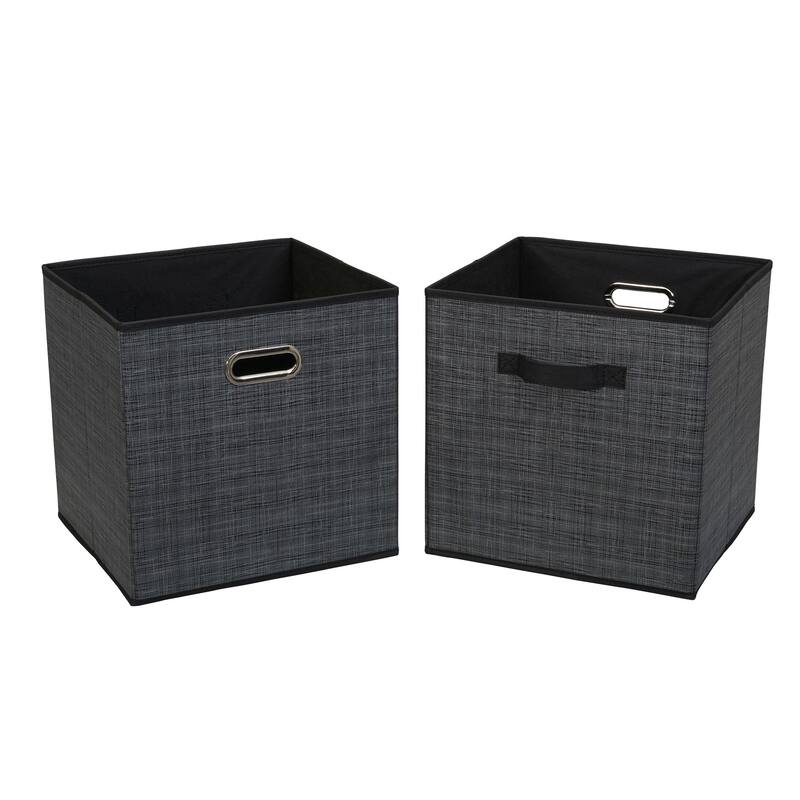 Household Essentials Fabric Storage Bins, Set of 2