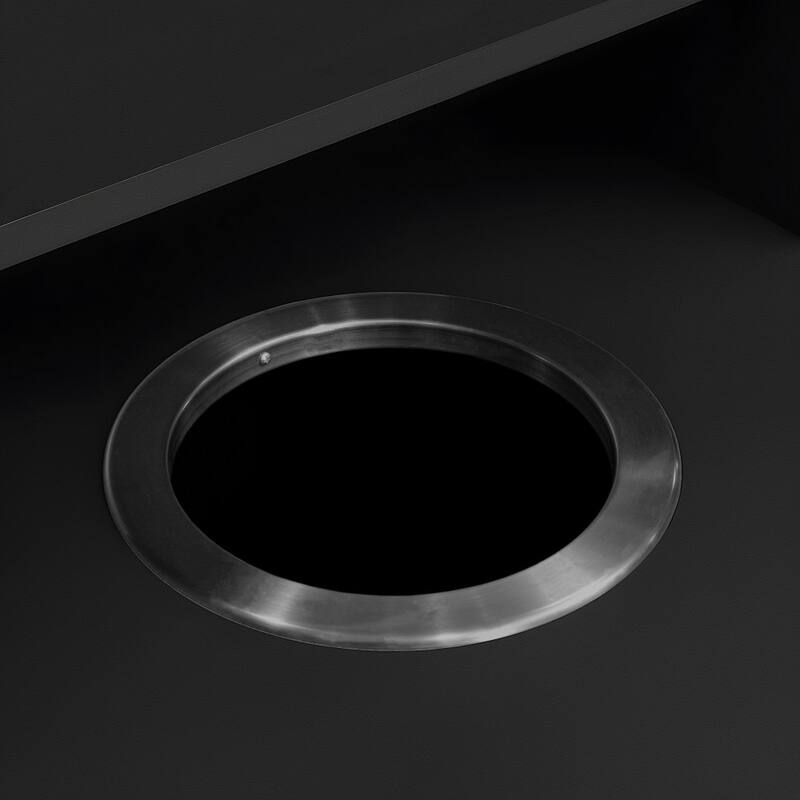 Commercial Grade Wooden Tray Top Trash Enclosure with Drop Hole