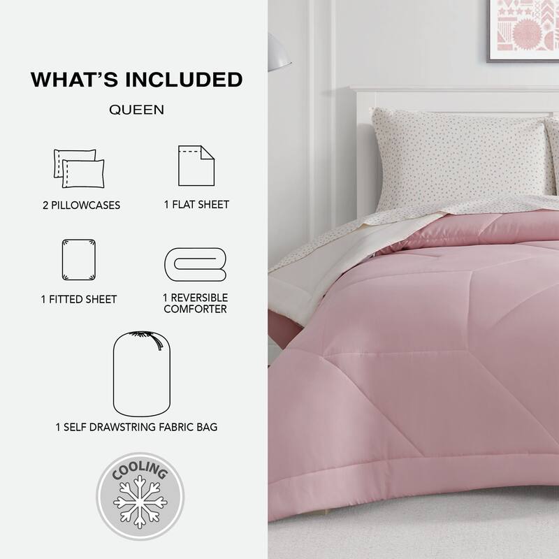 Cooling Technology 5-Piece Bed in a Bag