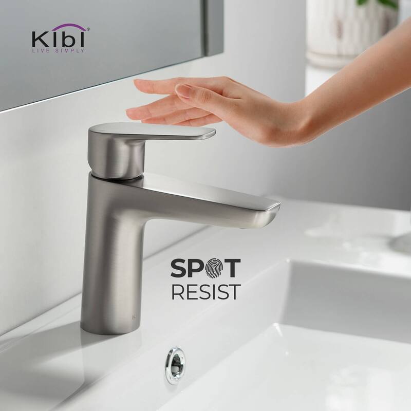 Lead Free Solid Brass Single Handle Bathroom Vanity Sink Faucet with Water Hose