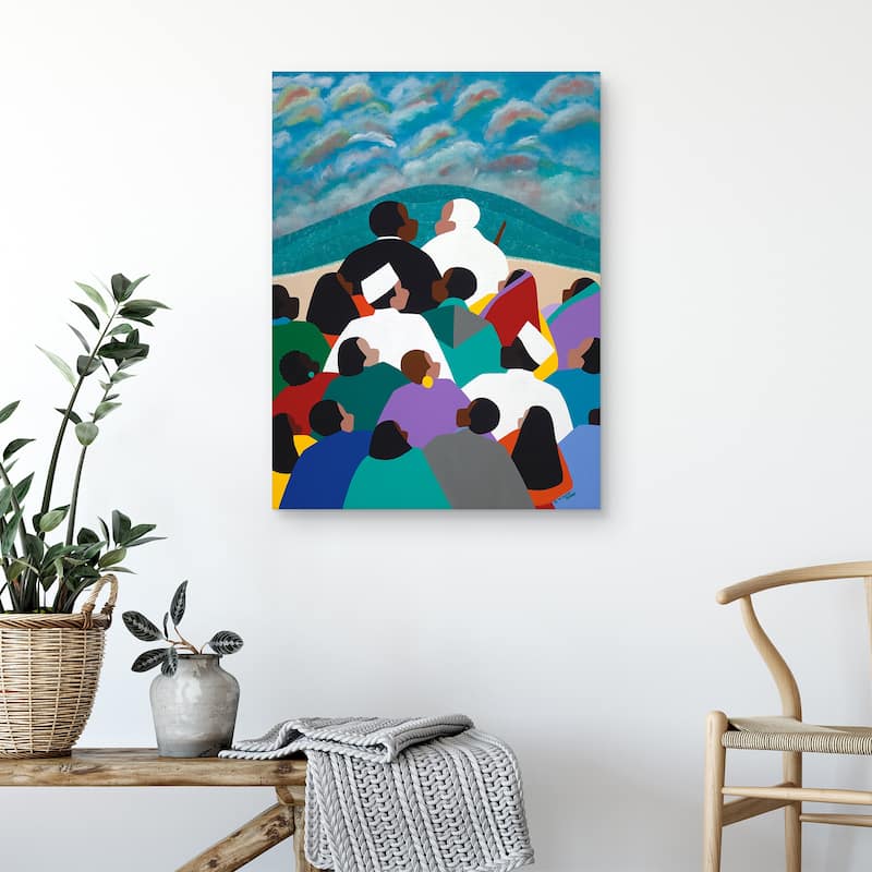 MLK Called to Serve by Synthia SAINT JAMES Canvas Art Print