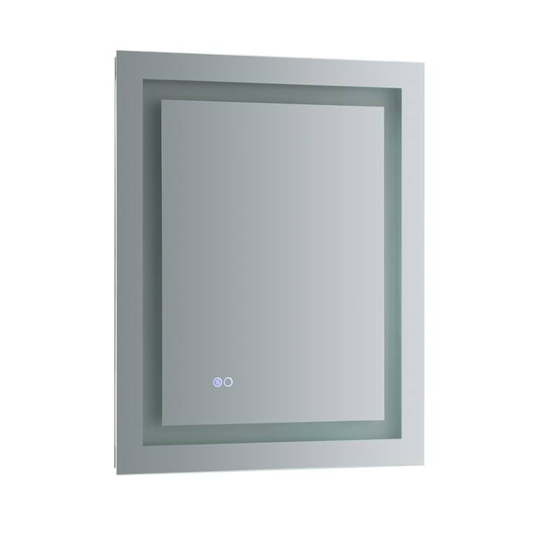 Fresca Luminosa 30" x 24" Framed Bathroom Mirror with LED Lighting and