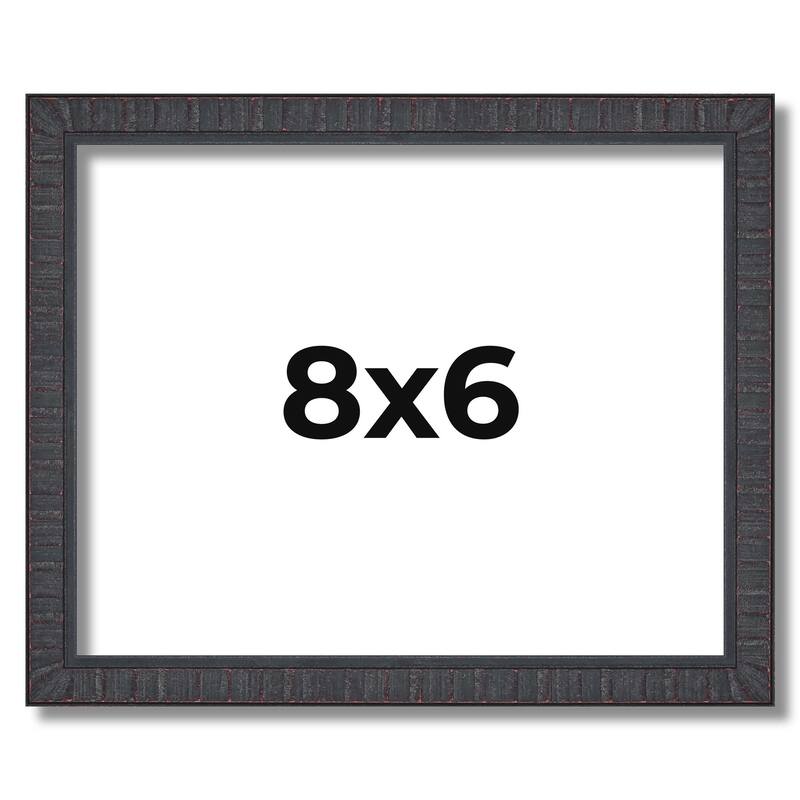 8x6 Frame Brown Solid Wood Picture Frame - Complete Modern Photo Frame