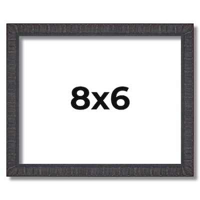 8x6 Frame Brown Solid Wood Picture Frame - Complete Modern Photo Frame