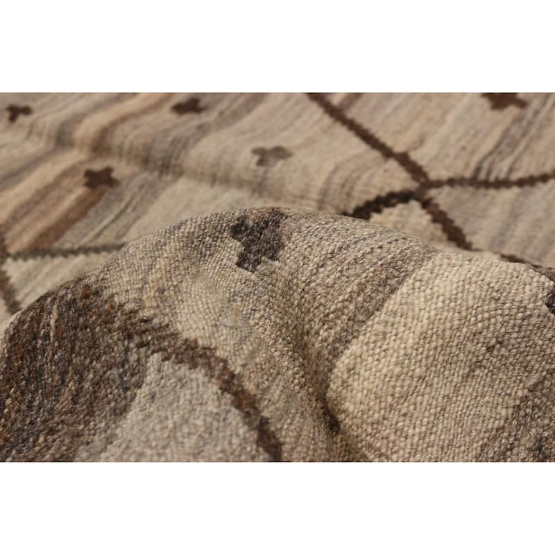 Sivas Taupe Kilim 6'8" x 9'7" - 6'8 x 9'7