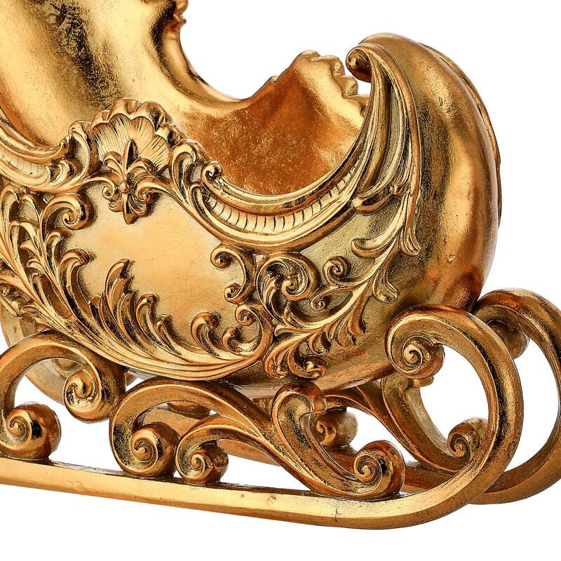 15" Resin Scroll Sleigh