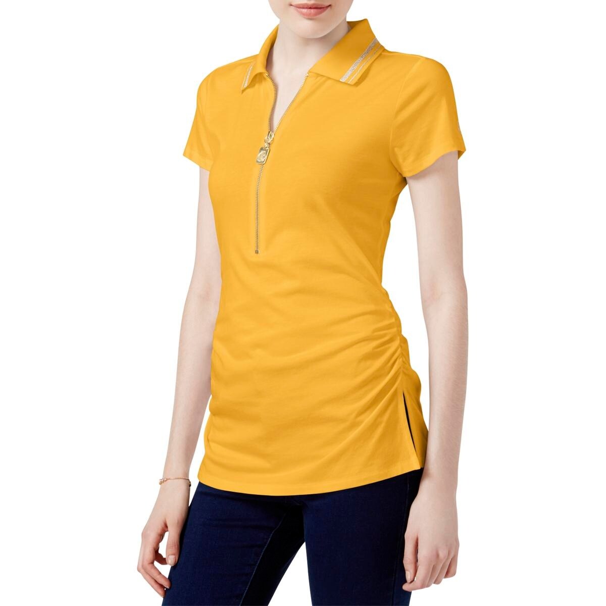 michael kors polo womens yellow