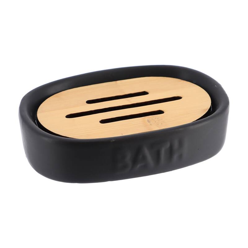 Bath D Dolomite Bath Accessories - Soap Dish Only - Black