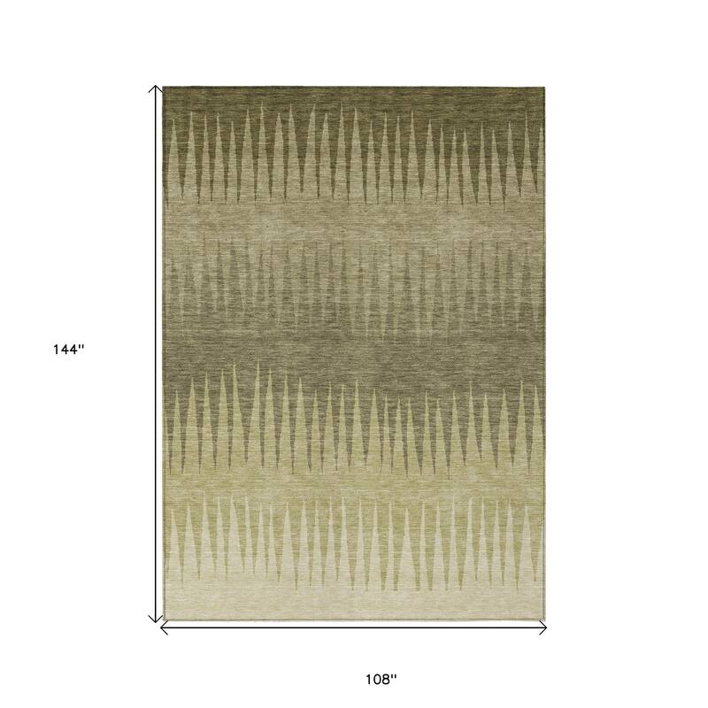 HomeRoots Striped Transitional Rectangle Outdoor Rug