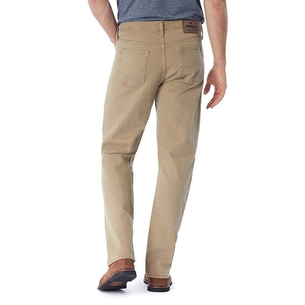 wrangler khaki 5 pocket pants