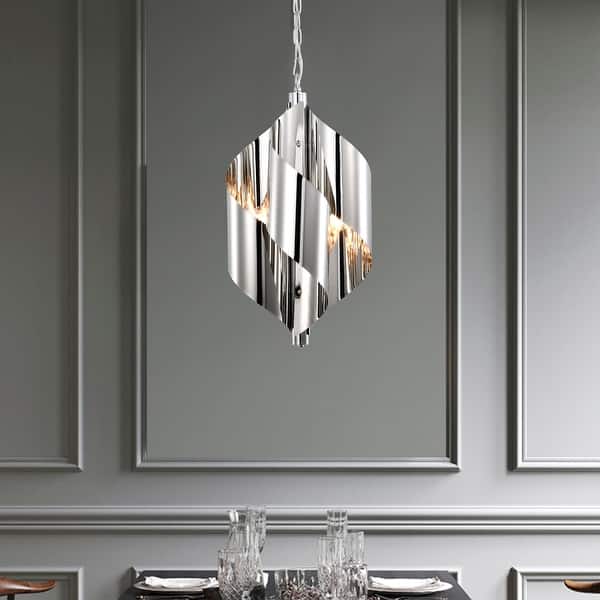 slide 2 of 11, Ruzha 12 Inch Crome Polish Pendant 4 Light Chrome