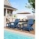 preview thumbnail 15 of 38, Folding Adirondack Chair, Outdoor Wooden Lounge Chair, Modern Lounger Adirondack Chair Ergonomic Extended Backrest