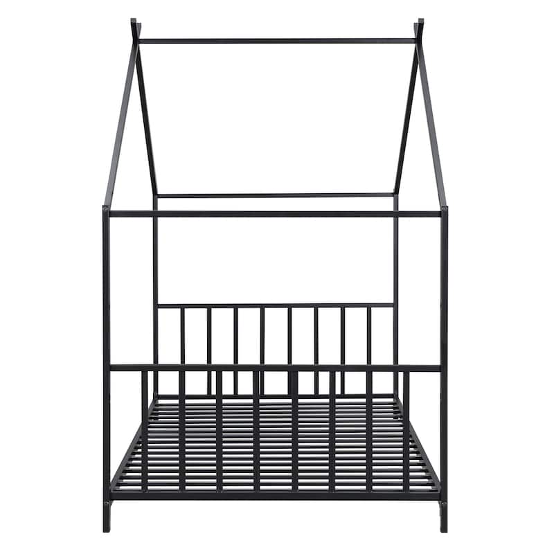 Twin Size Metal House Platform Bed