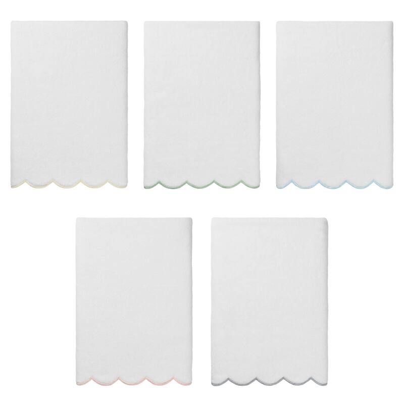 Authentic Hotel and Spa 100% Turkish Cotton ADORNIA Scallop Bath Towel