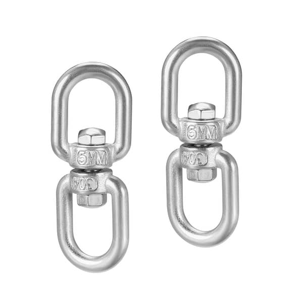Shop M6 Swivel Eye Double Ended Round Rotating Hoist Ring Eye To Eye Bolt 10 Pcs M4 2 Pcs On Sale Overstock 27574546