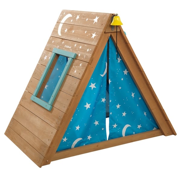slide 2 of 11, A-Frame Wooden Hideaway & Climber Toddler Climbing Toy 5-7 Years