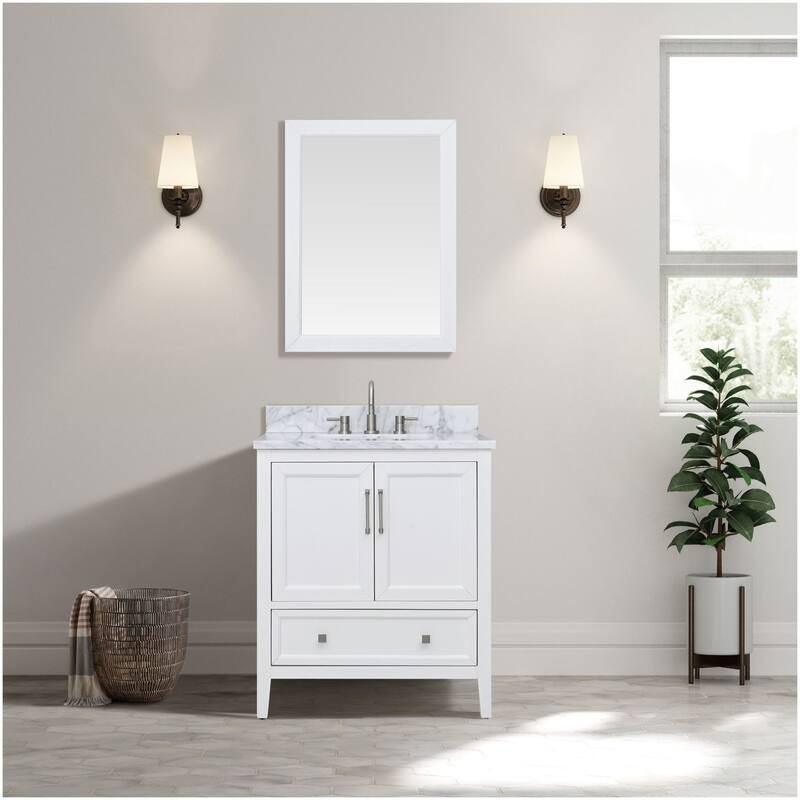 Avanity EVERETTE-V30-WT Everette 30" Single Free Standing Vanity