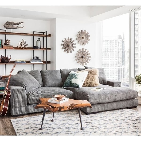 slide 2 of 32, Aurelle Home Reversible Contemporary Sectional Sofa