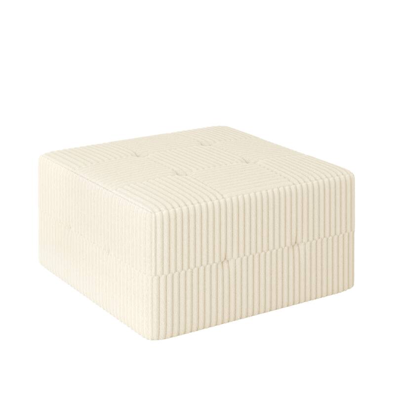 Ottoman sofa Compressed Sectional Sofa Modern Minimalist Style Corduroy Couch, Sleeper Sofa for Living Room, Bedroom