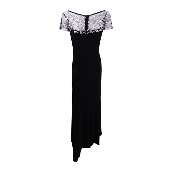 r&m richards black and white dress