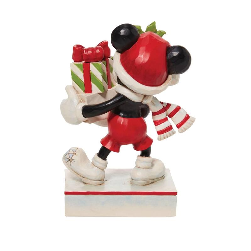 Dept 56 Mickey with Stacked Presents Christmas Figure