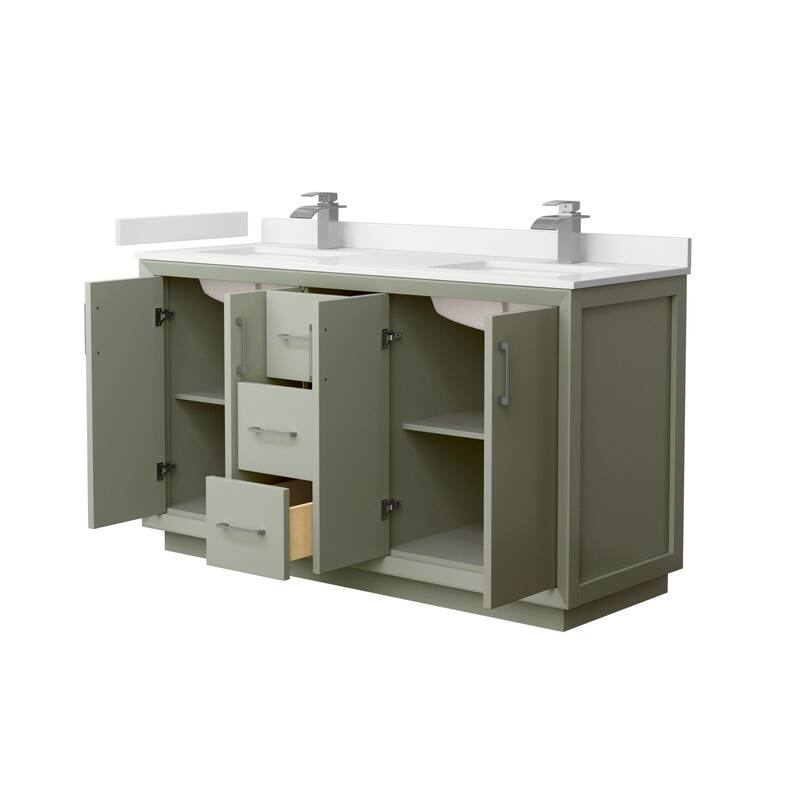 Wyndham Collection WCF414160D-QTZ-UNSMXX Strada 60" Free Standing