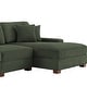 preview thumbnail 76 of 132, 118" W Corduroy L-shape Modular Sectional Sofa with Pillows